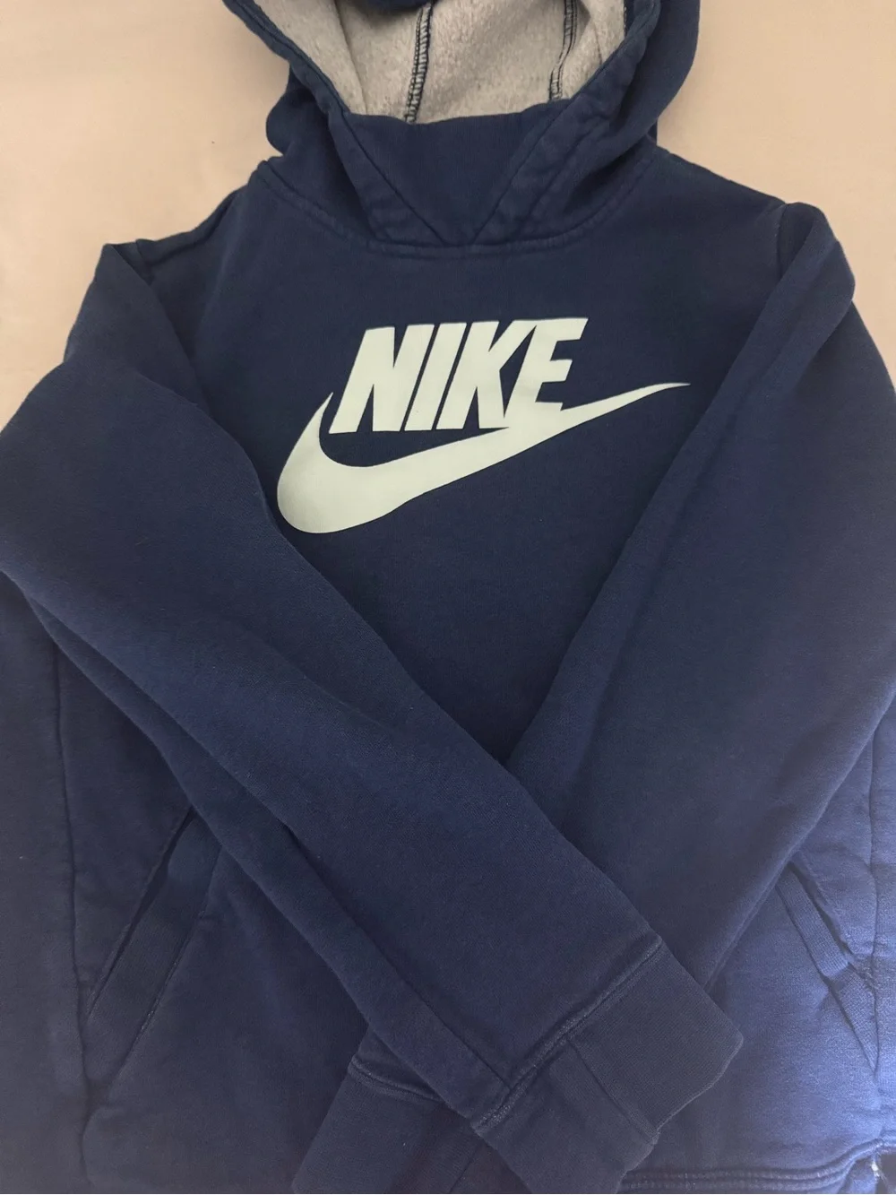 Nike White and Gray Interior Pullover with Tag